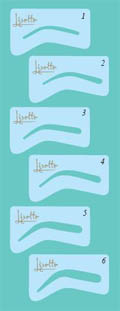 Lizette Eyebrow Stencils